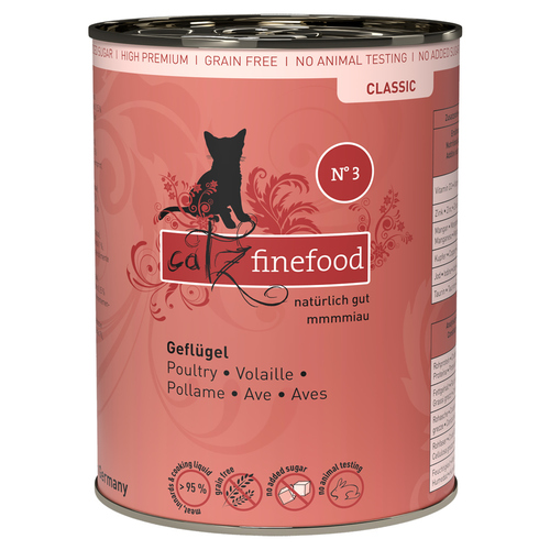 catz finefood No. 3 Geflügel 400 g - 6 Stück
