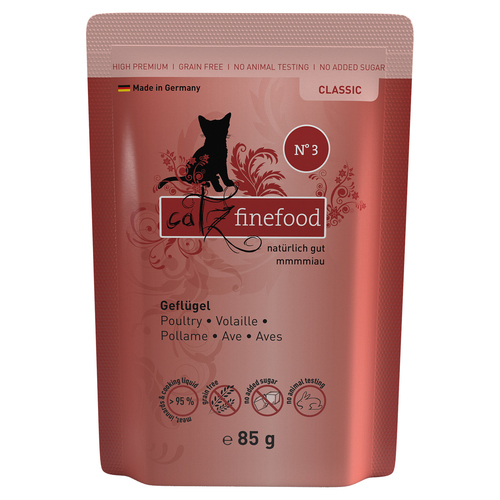catz finefood No. 3 Geflügel 85 g - 16 Stück