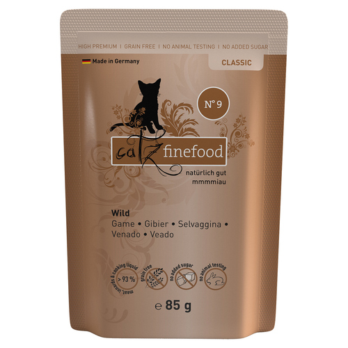 catz finefood No. 9 Wild 85 g - 16 Stück