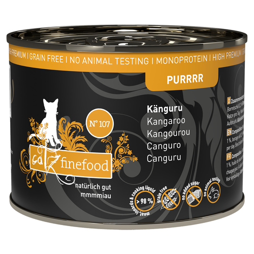 catz finefood Purrrr No. 107 Känguru 200 g - 6 Stück