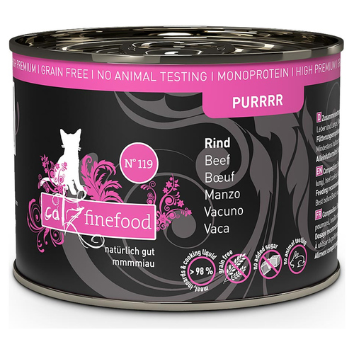 catz finefood Purrrr No. 119 Rind 200 g - 6 Stück