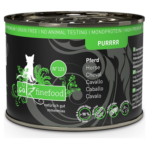 catz finefood Purrrr No. 123 Pferd 200 g - 6 Stück
