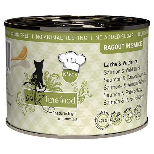 catz finefood Ragout No. 605 Lachs & Wildente 190 g
