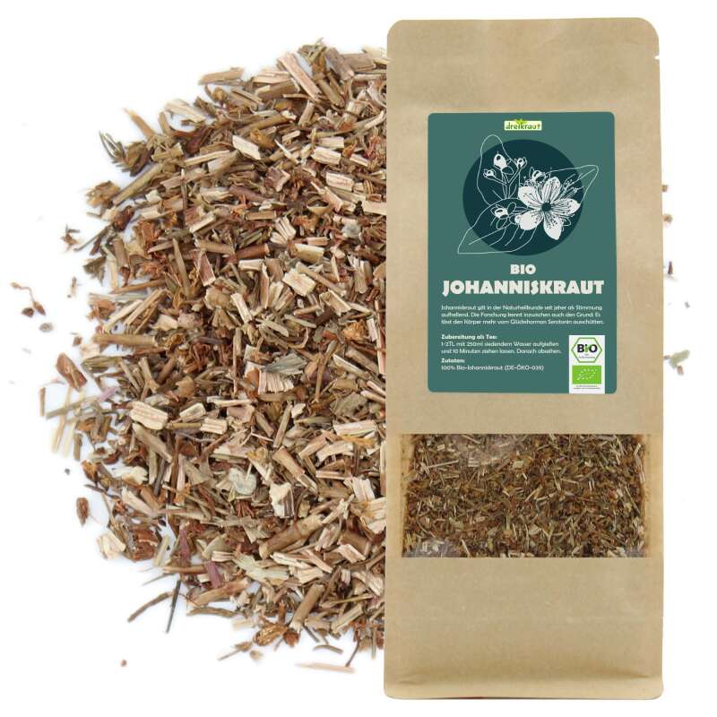Johanniskraut Bio, geschnitten, 300g, loser Tee