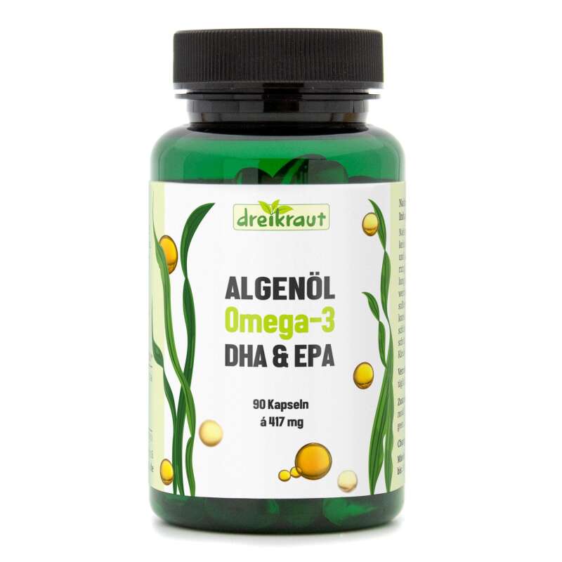 Omega-3 Algenöl mit DHA & EPA - 90 Kapseln