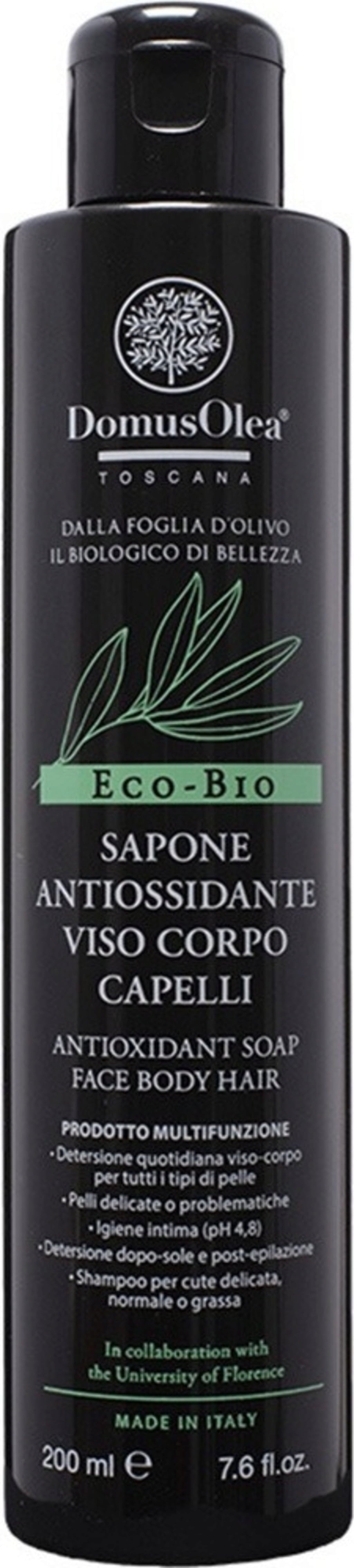 Domus Olea Toscana Antioxidative Seife für Gesicht, Körper & Haare - 200ml
