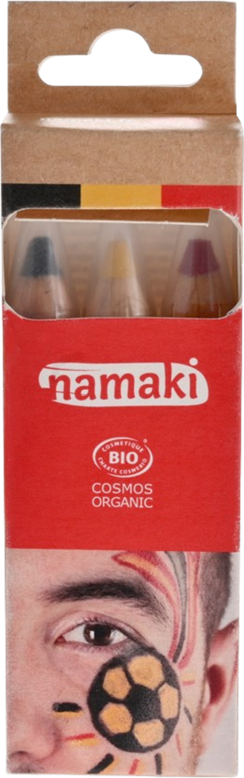 namaki Supporter Pencil Kit - Black-Yellow-Red