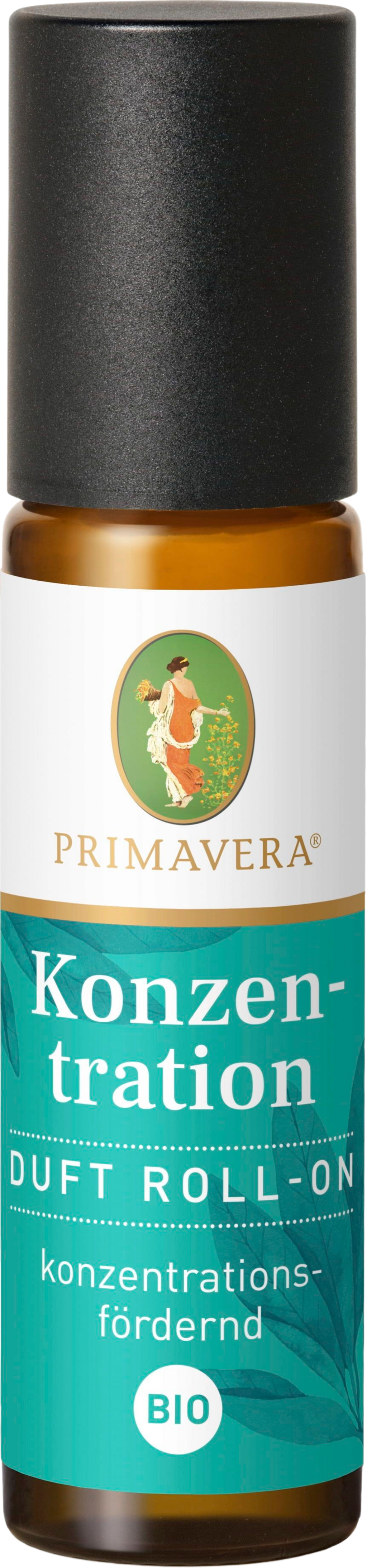 PRIMAVERA Konzentration Duft Roll-On bio - 10 ml