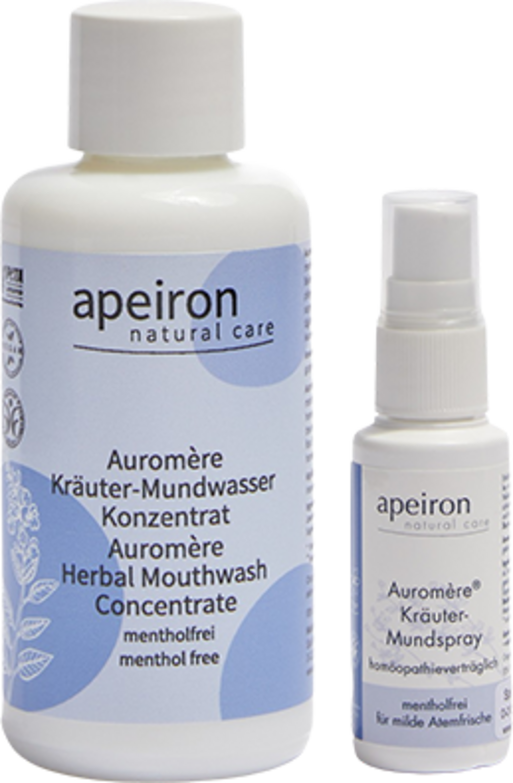 Apeiron Auromère Kräuter Mundwasser + -spray - 1 Set