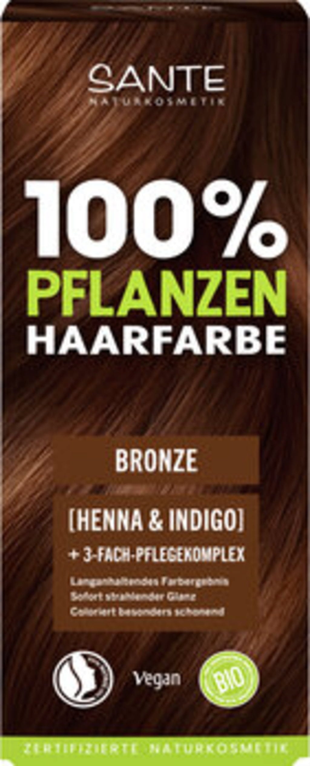 Santé – naturally. Pflanzen-Haarfarbe Bronze - 100 g