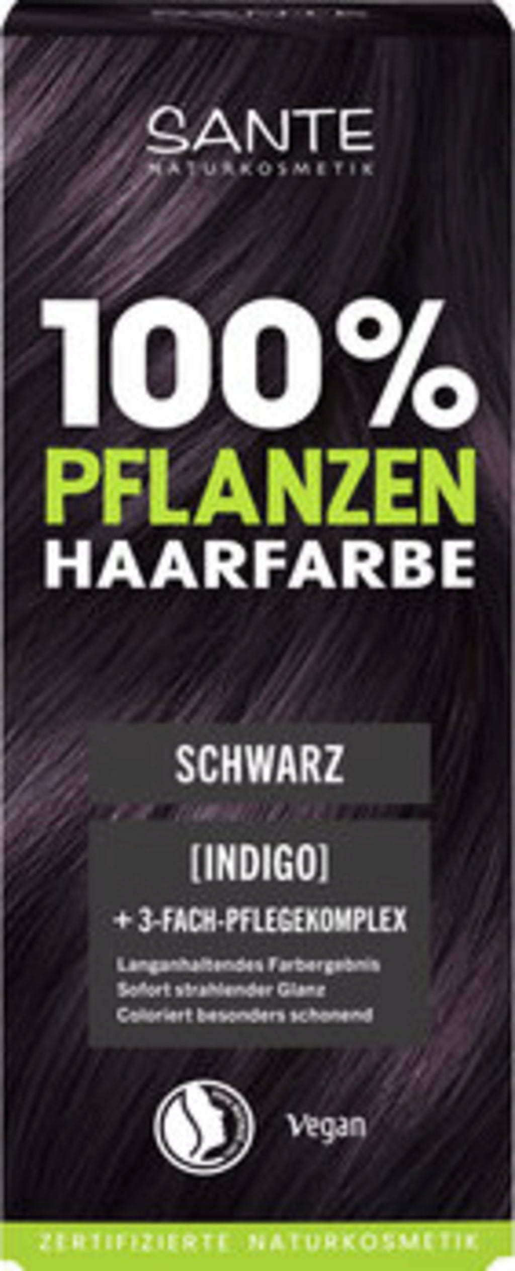 Santé – naturally. Pflanzen-Haarfarbe Schwarz - 100 g