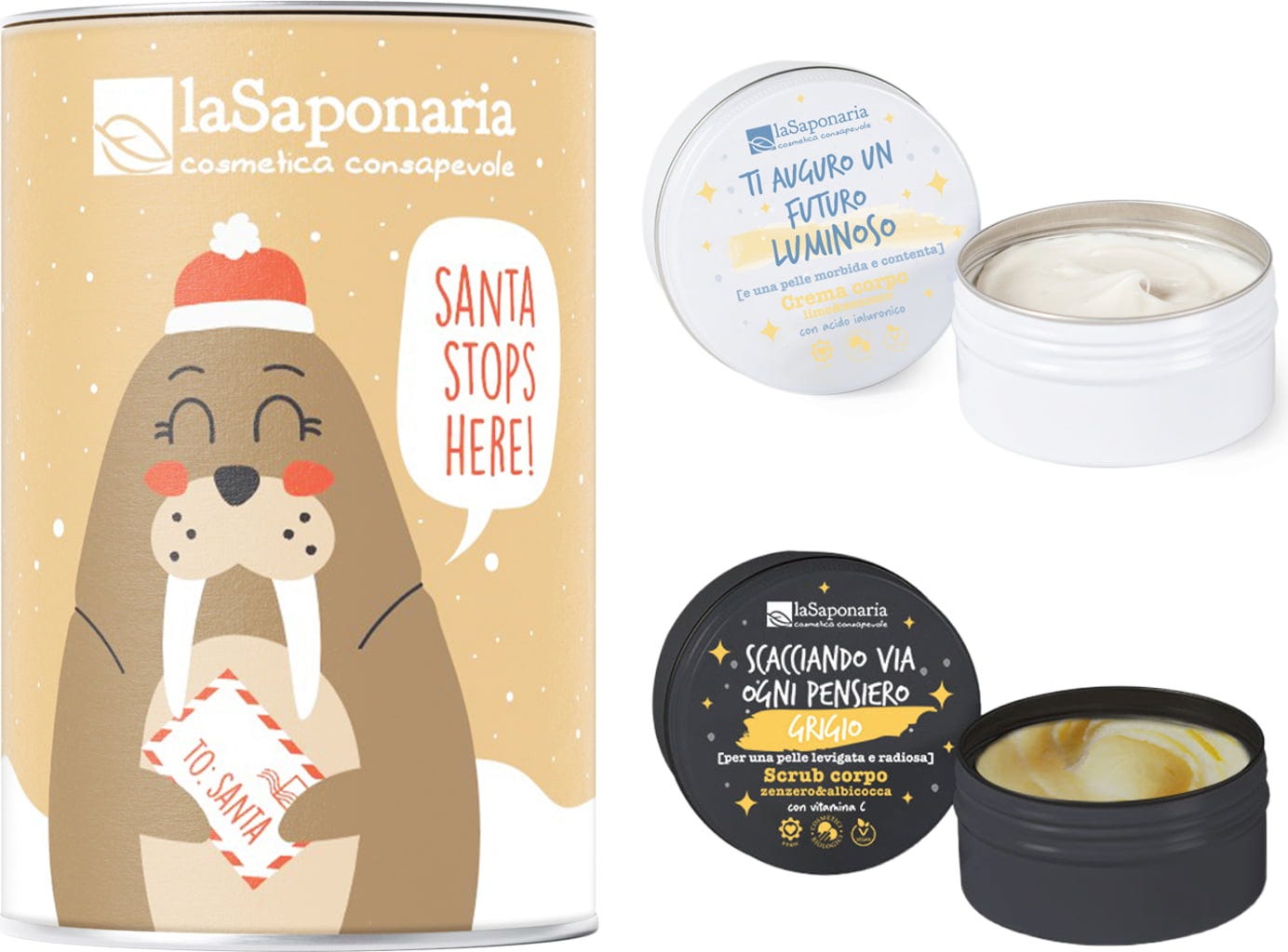 La Saponaria Geschenkset Spardose Walross - 1 Set