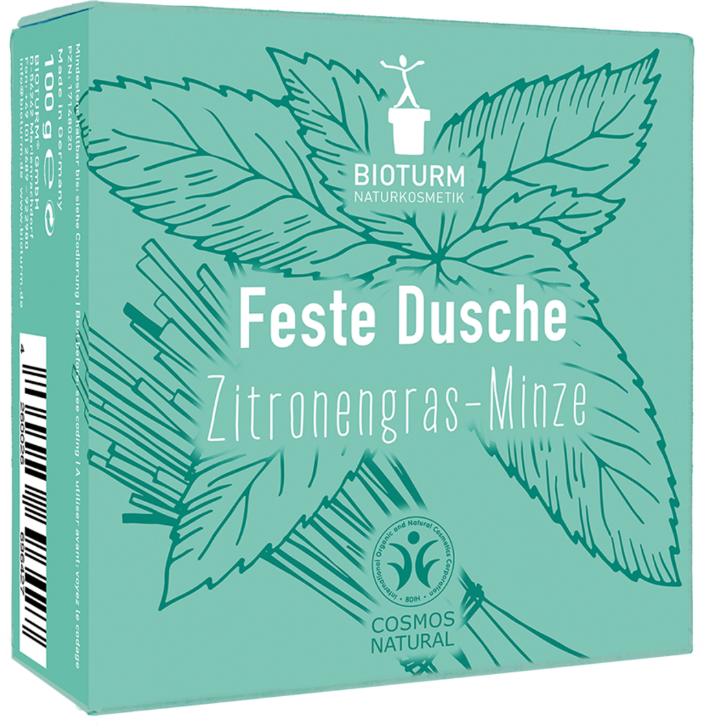 Bioturm Feste Dusche Zitronengras-Minze Nr. 136 - 100 g