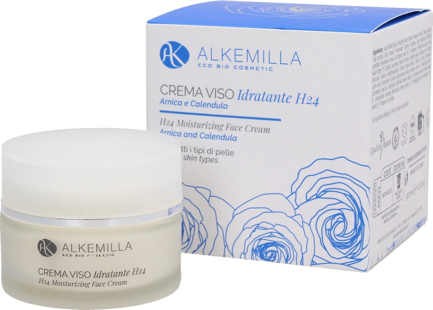 Alkemilla Eco Bio Cosmetic 24h Feuchtigkeitsspendende Gesichtscreme - 50 ml