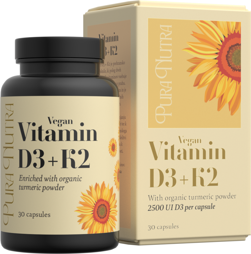 Pura Nutra Vitamin D3+K2 - 30 Kapseln