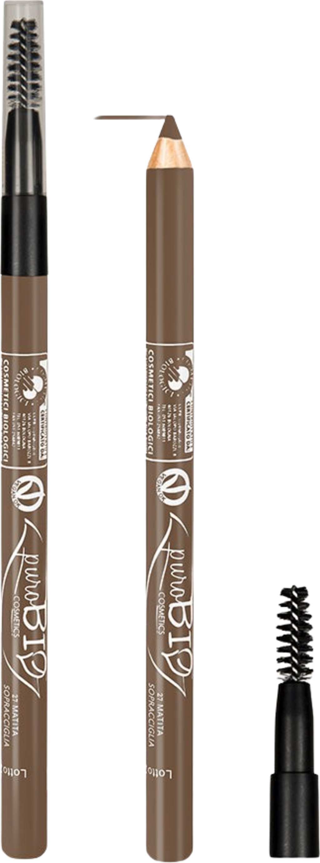puroBIO cosmetics Eye & Eye Brow Pencil - 27 Asche