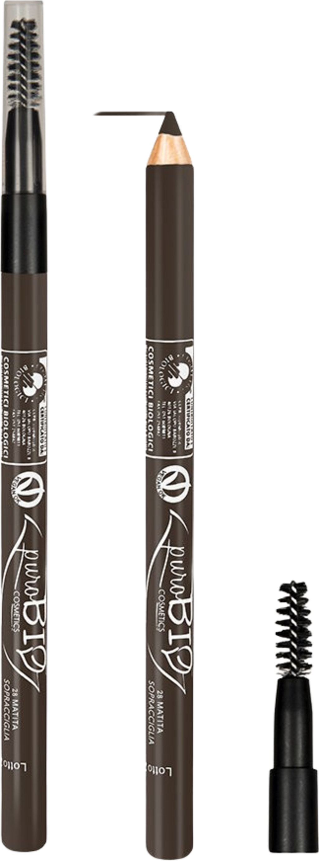 puroBIO cosmetics Eye & Eye Brow Pencil - 28 Dunkle Taube