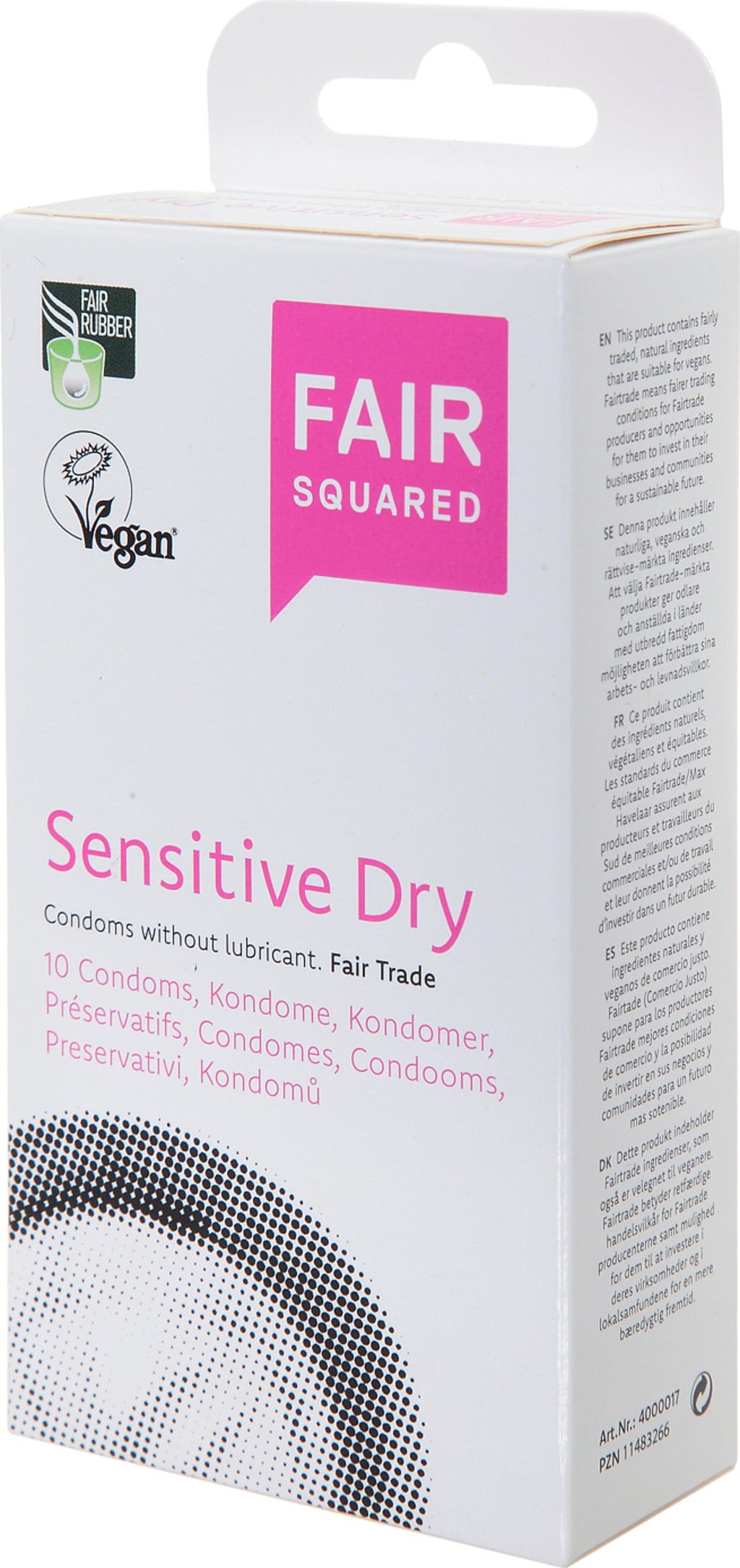FAIR SQUARED Kondom Sensitive Dry - 10 Stk