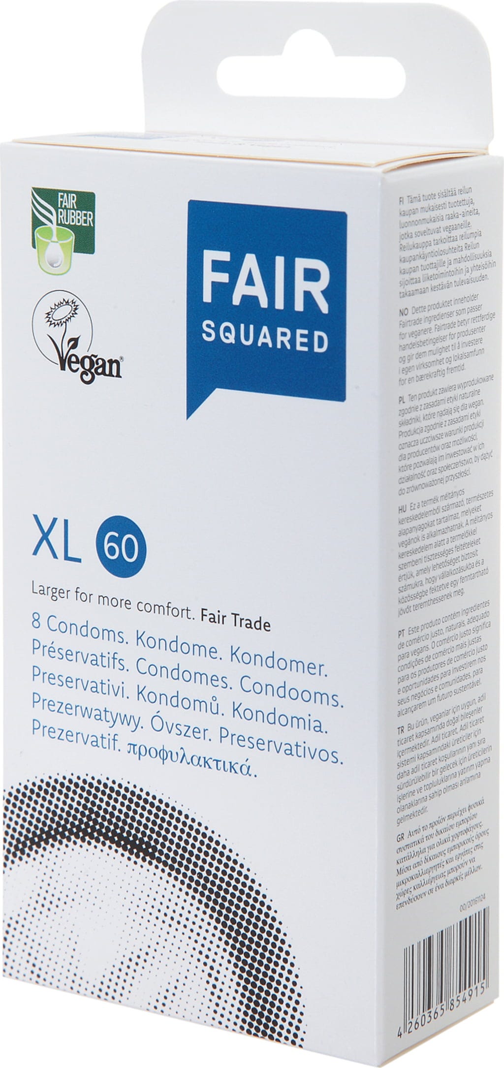 FAIR SQUARED Kondom XL 60 - 8 Stk