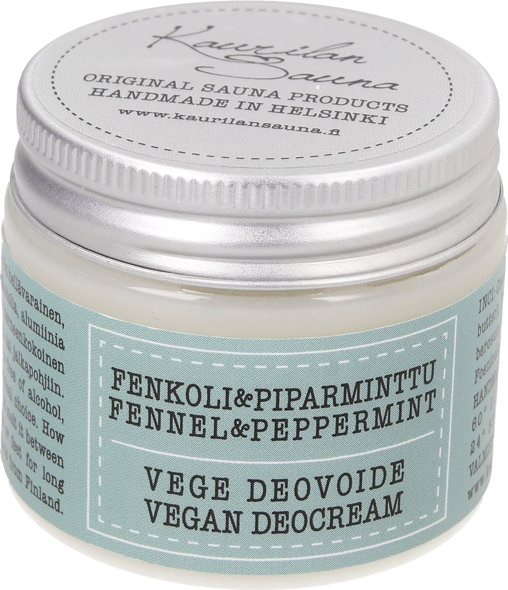 Kaurilan Sauna Vegan Deo Cream - Fennel & Peppermint