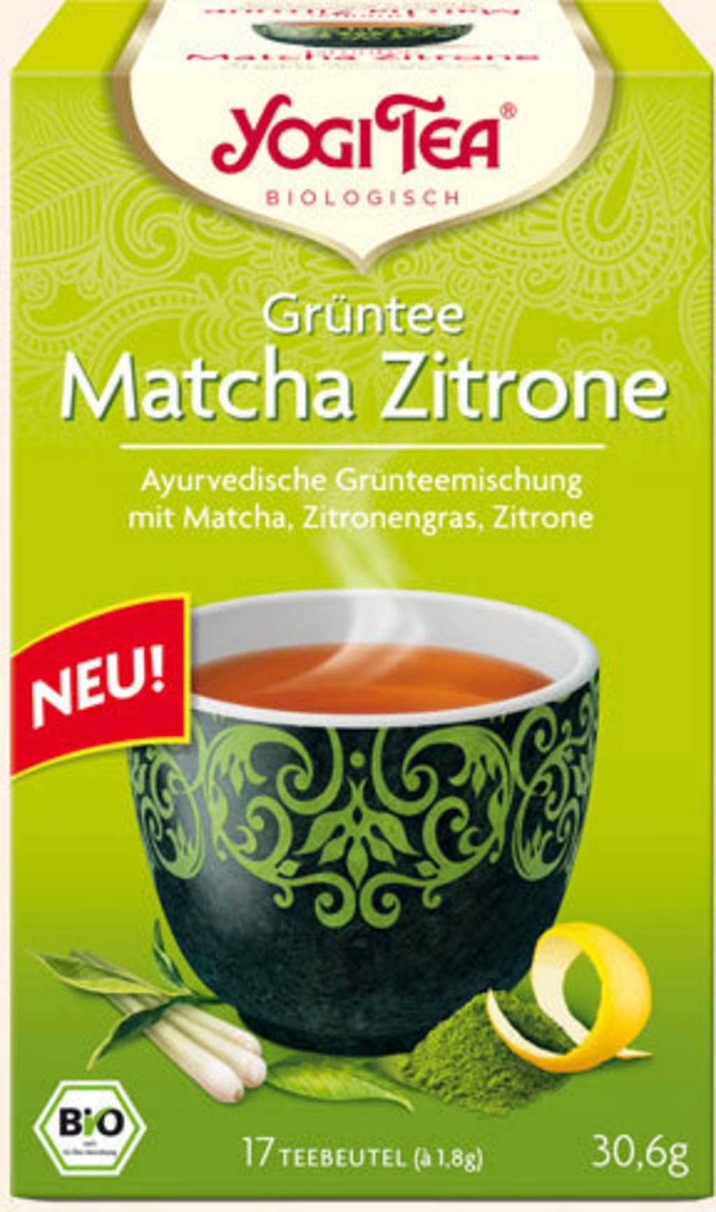 Yogi Tea Grüntee Matcha Zitrone Bio - 30,60 g
