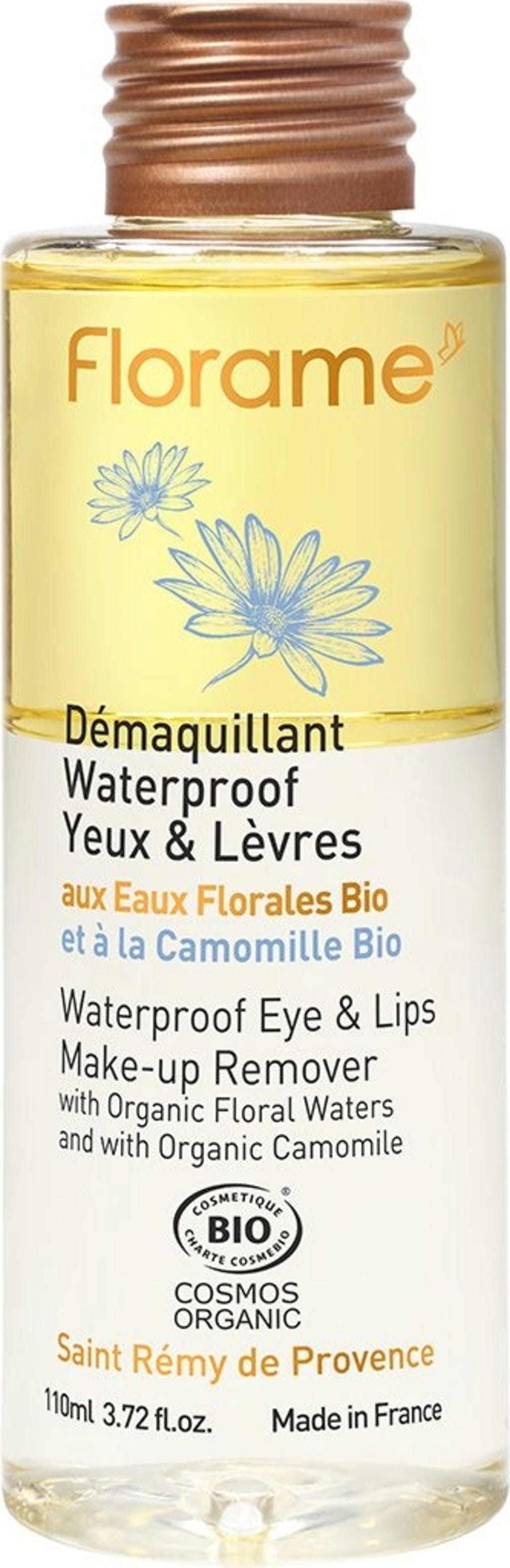 Florame Augen & Lippen Make-up-Entferner für wasserfestes Make-up - 110 ml