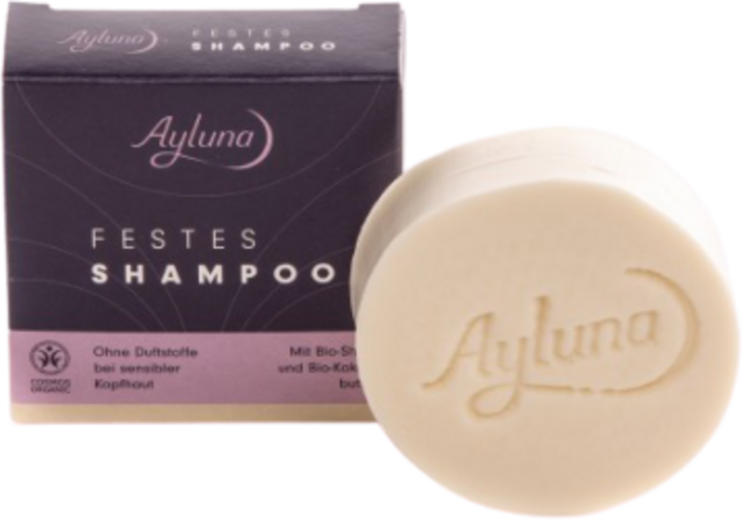 Ayluna Festes Shampoo Bio-Shea- & Bio-Kakaobutter - 60 g