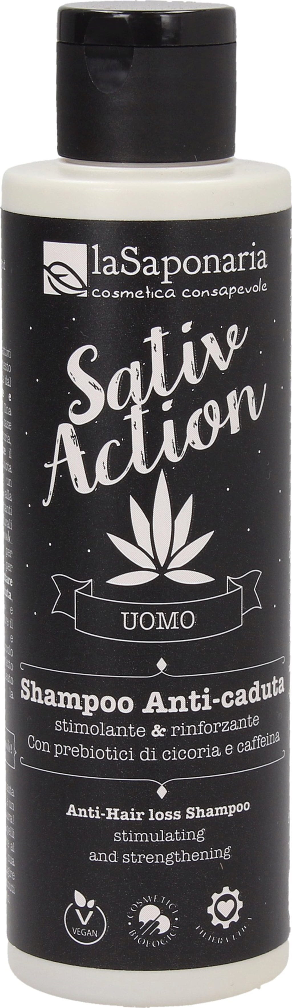 La Saponaria Uomo SativAction Anti-Haarausfall Shampoo - 150 ml