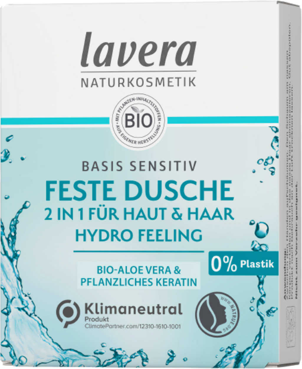 lavera Basis Sensitiv 2in1 Feste Dusche Haut & Haar - 50 g
