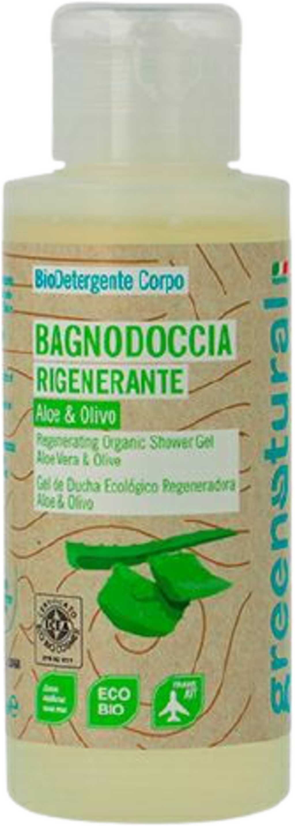 greenatural Duschgel Aloe Vera & Olive - 100 ml