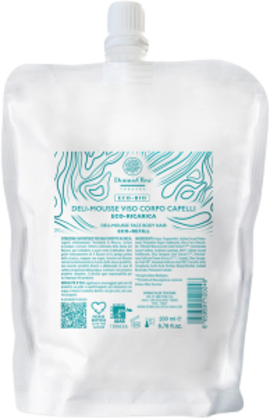 Domus Olea Toscana DELI-Mousse Gesicht, Körper & Haare - Refill 200 ml