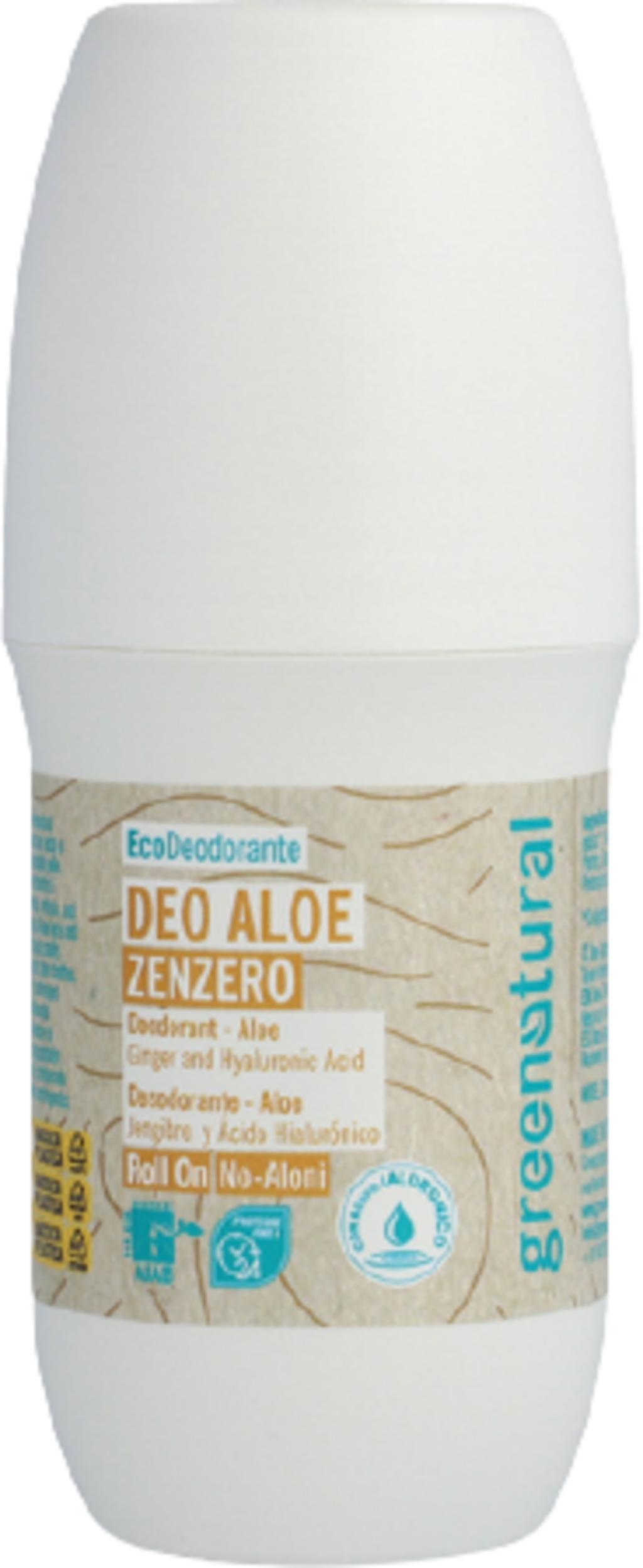 greenatural Deo Roll-On Aloe & Hyaluronsäure - Ingwer