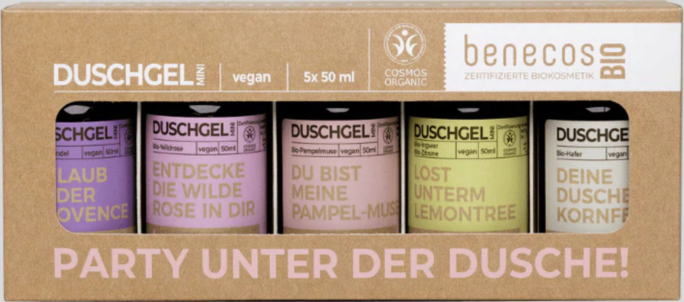 benecosBIO Duschgel Mini Set 'Party unter der Dusche' - 1 Set