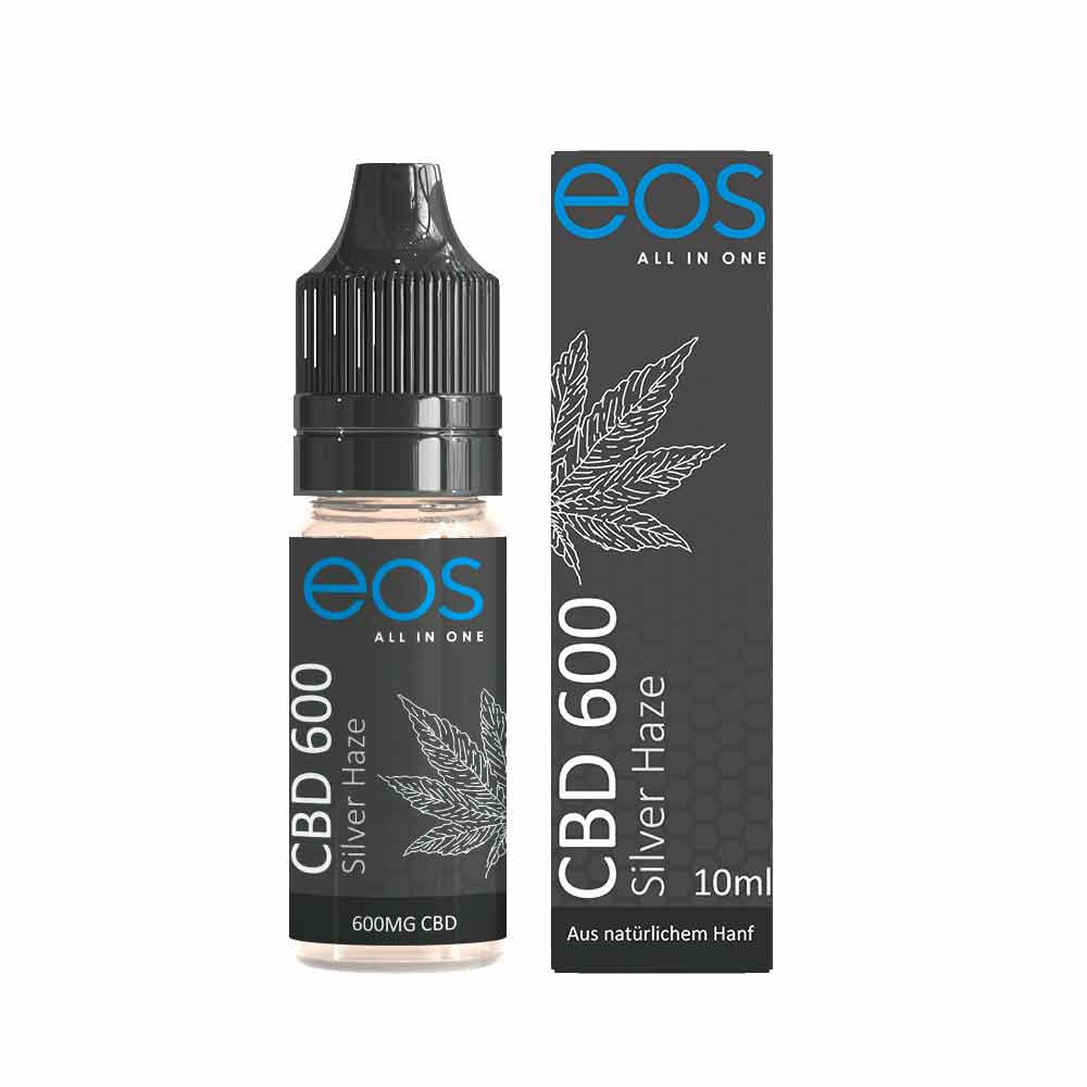 eos Silver Haze CBD Liquid 600mg 10 ml