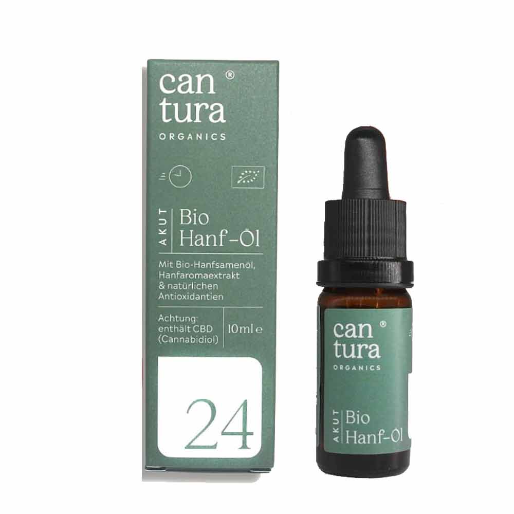 Cantura Akut 24 CBD Öl BIO - 24% BIO Hanf-Öl - 10 ml