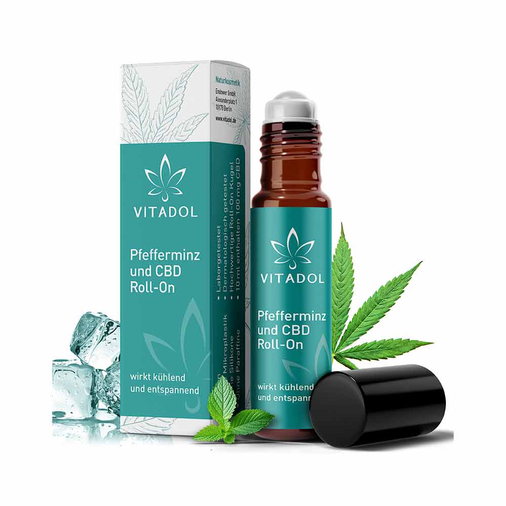 Vitadol Pfefferminz & CBD Kopf Roll-On