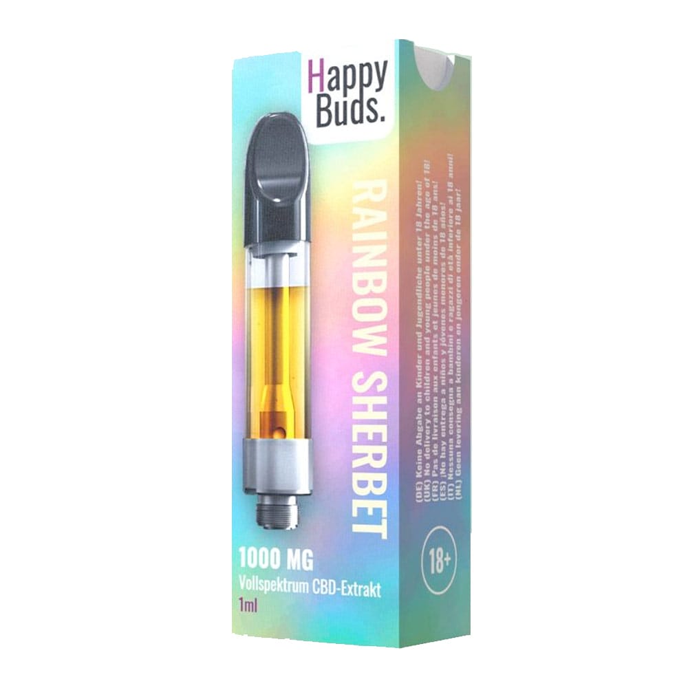 Happy Buds CBD Extraktkartuschen nach Wahl - Rainbow Sherbet