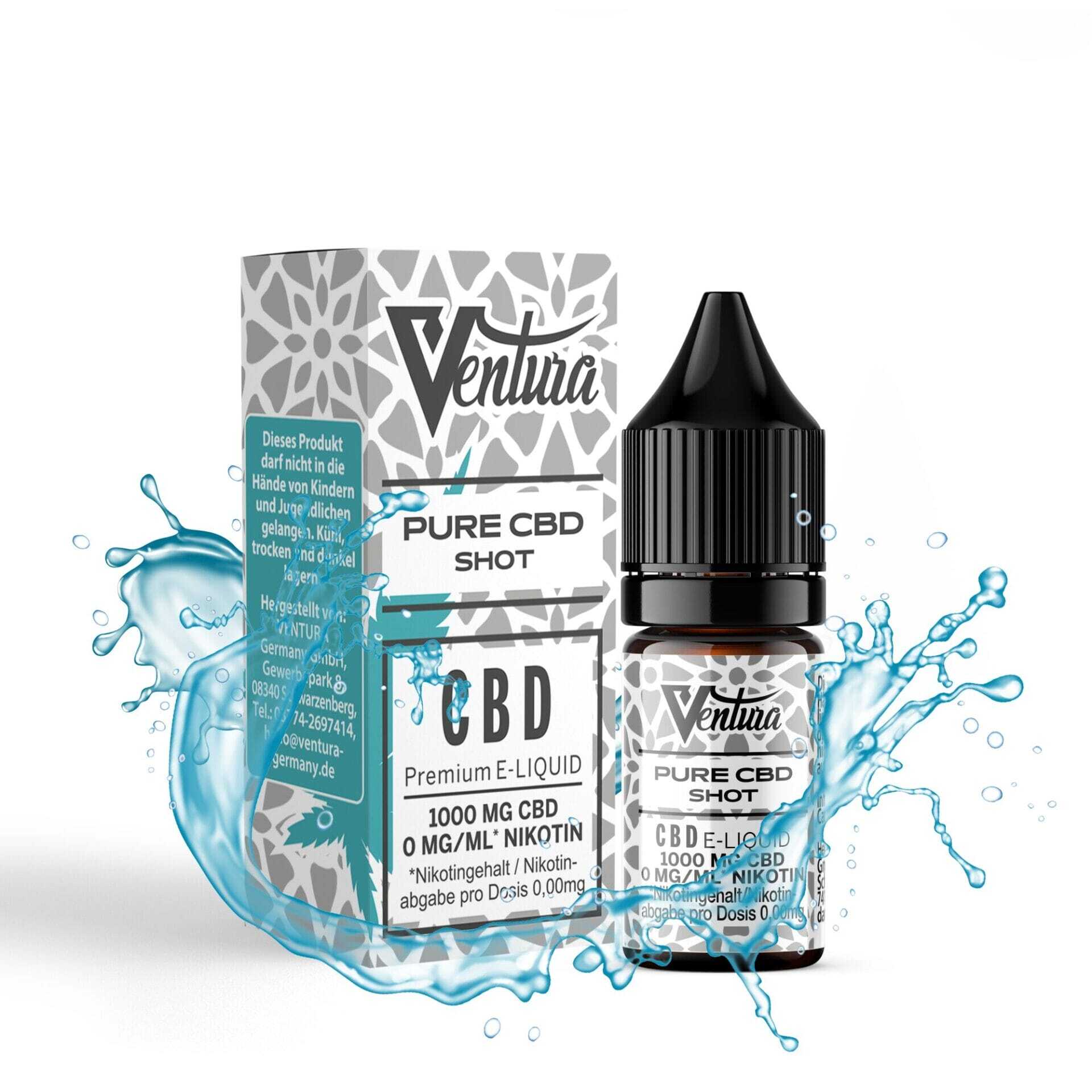Ventura Pure CBD Shot CBD Liquid Base mit 1.000mg