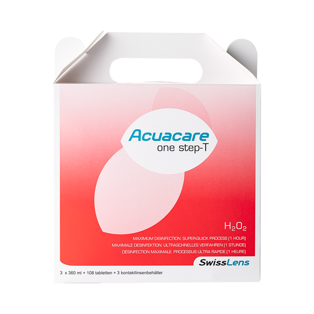 Acuacare one step-T 3 x 360 ml + 108 Tabletten | Pflegemittel