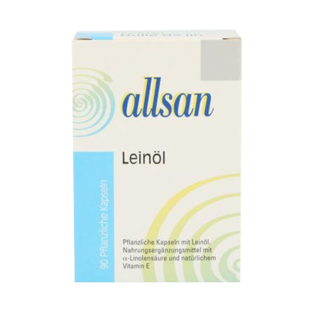 Allsan Leinöl - 90 Kapseln | Augentropfen
