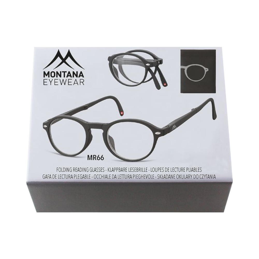Montana Eyewear klappbare Lesebrille Bali black Box66 | Lesebrillen