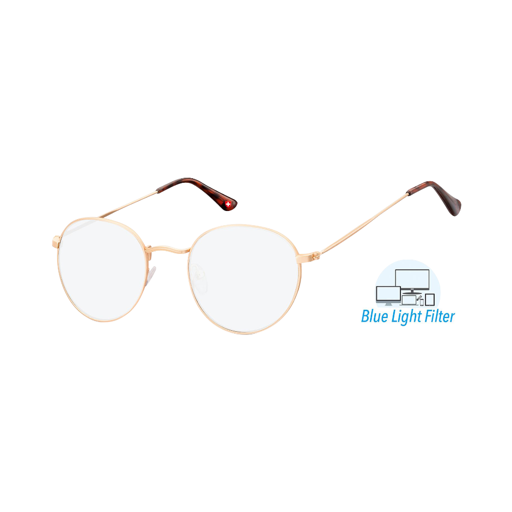 Montana Eyewear Lesebrille Blaulichtfilter Rinca gold Hblf54a | Lesebrillen