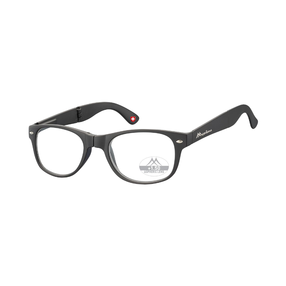 Montana Eyewear klappbare Lesebrille Lembata black Mfr61 | Lesebrillen