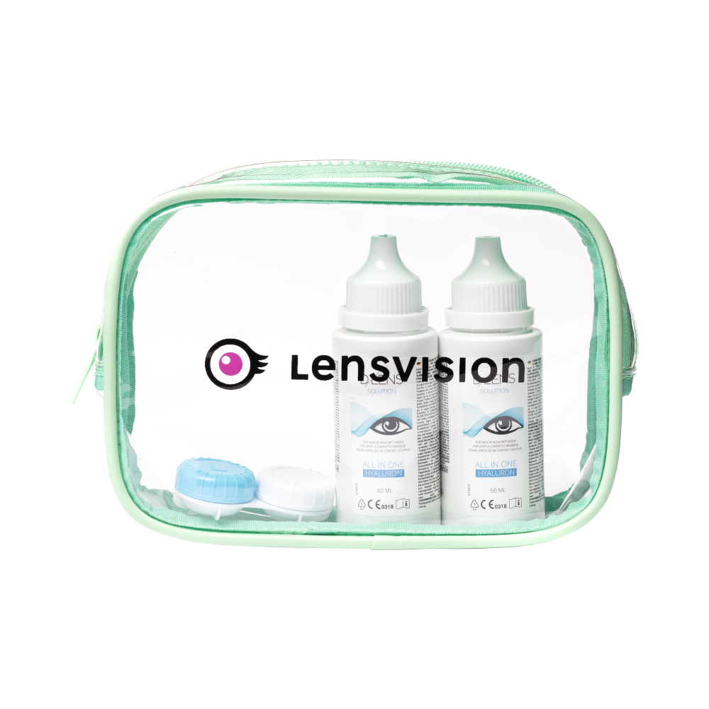 Dlens Flight Pack All in One mit Hyaluron 2x60ml + Behälter | Pflegemittel