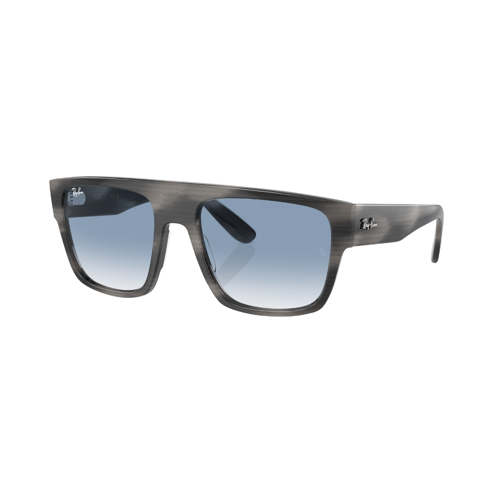 Ray-Ban Drifter Hellblau/ Grau Striped M | Sonnenbrillen