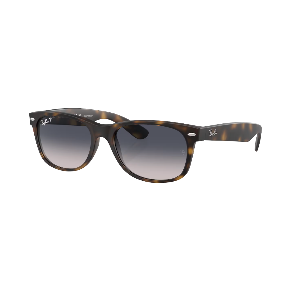 Ray-Ban New Wayfarer Blau polarisiert/ Havanna M | Sonnenbrillen