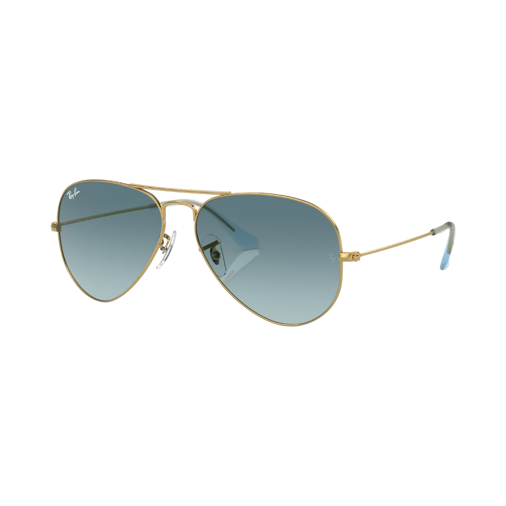 Ray-Ban Aviator Large Metal Blau auf Gold L | Sonnenbrillen