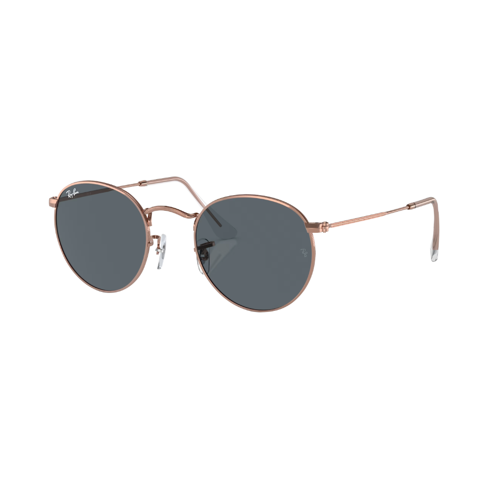 Ray-Ban Round Metal Blau auf Rotgold S | Sonnenbrillen