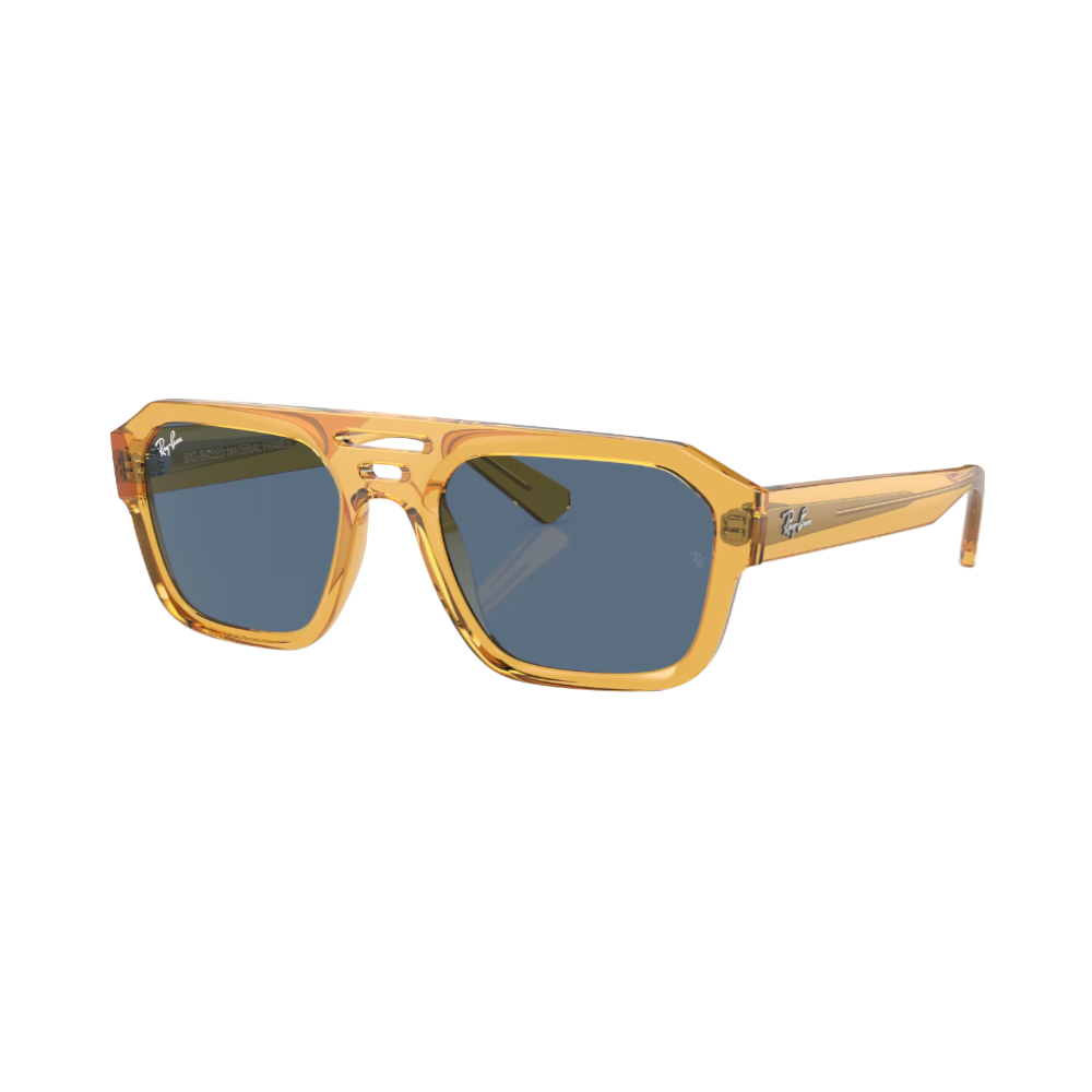 Ray-Ban Corrigan Dunkelblau auf Gelb transparent M | Sonnenbrillen