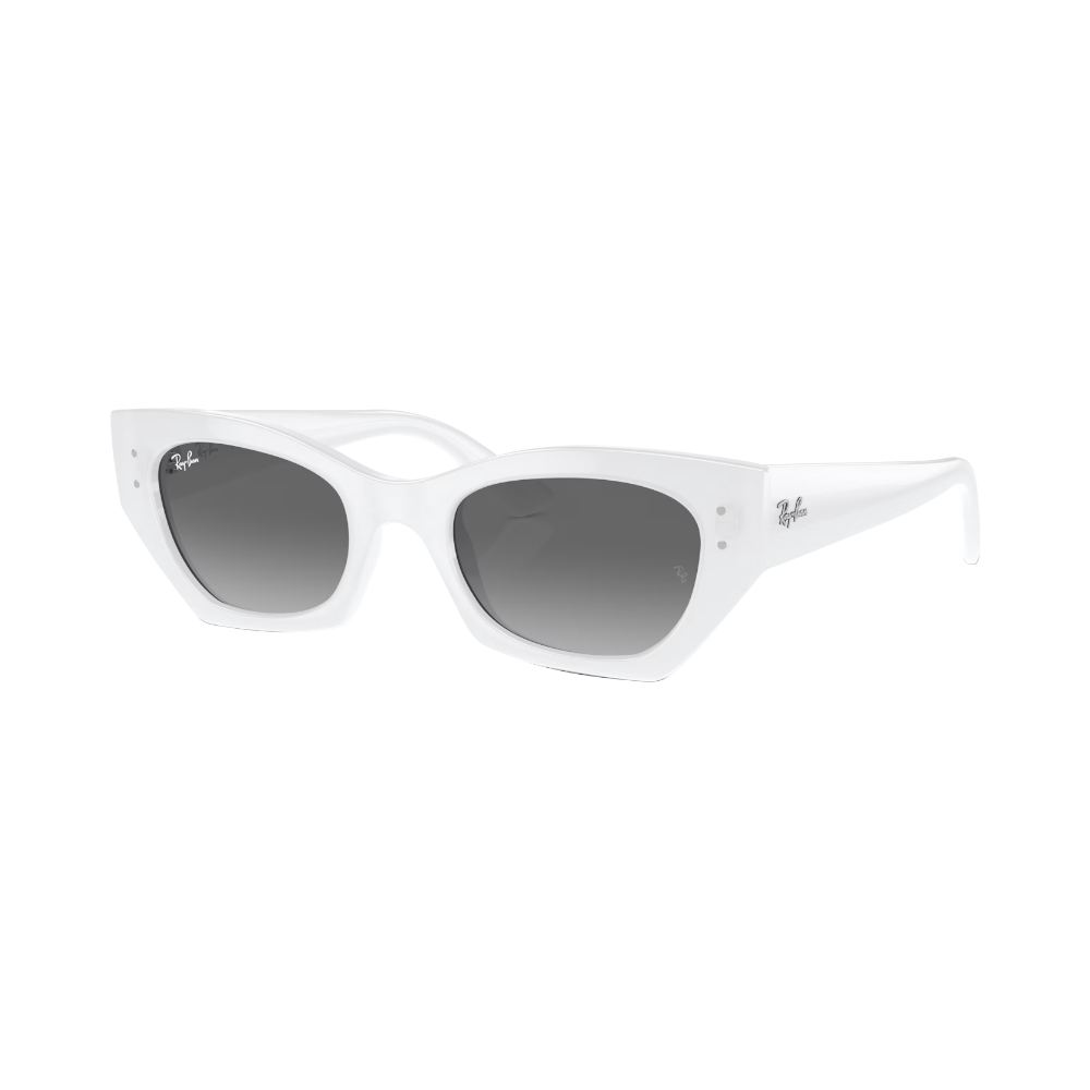 Ray-Ban Zena Grau auf Schneeweiß S | Sonnenbrillen